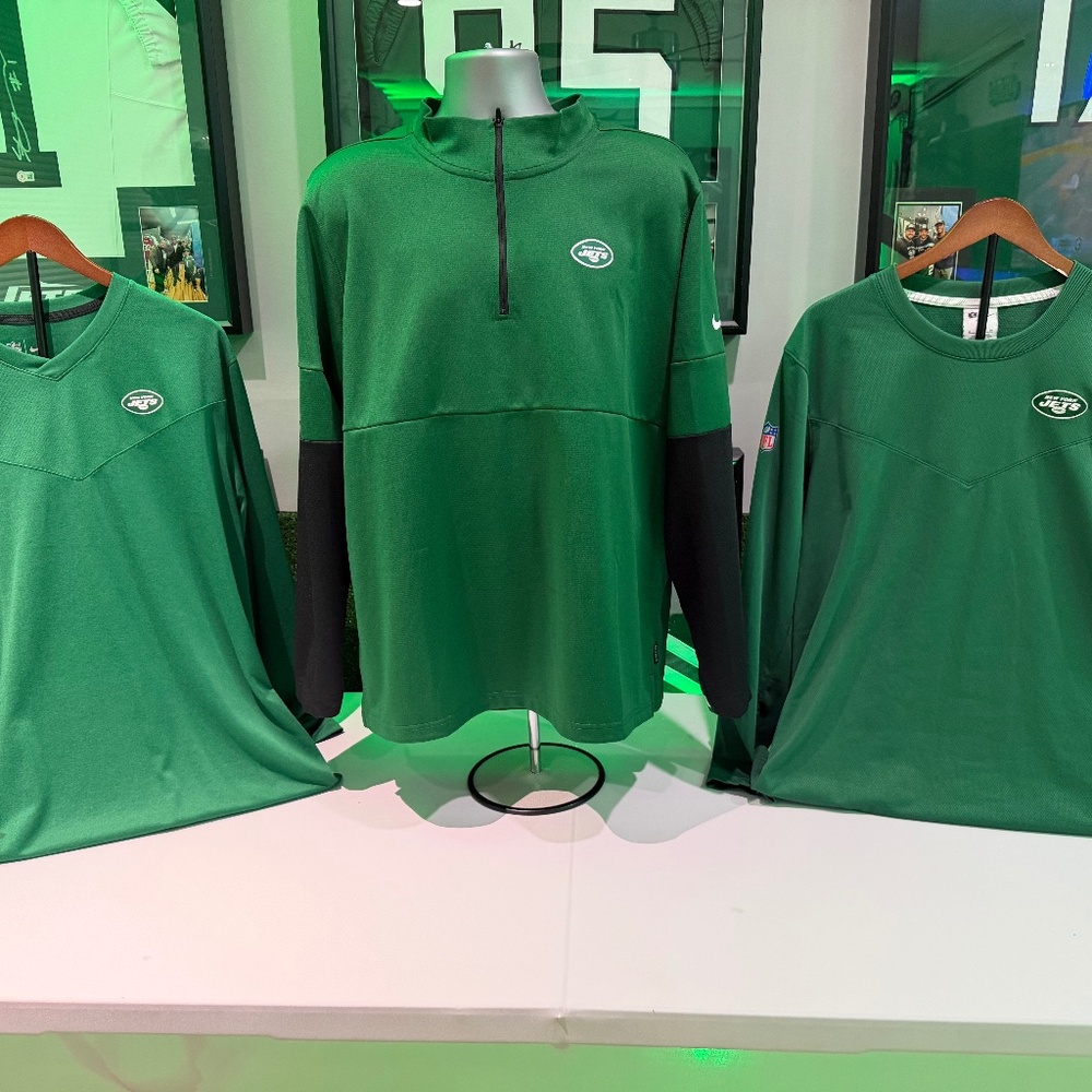New York Jets Nike NFL On Field Player worn Men's Dark Green Used LOT 3 items
